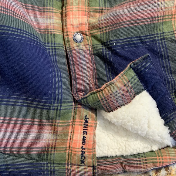 PLAID SHERPA LINED SHIRT JACKET in color Merchant Marine Plaid - Picture 2 of 4